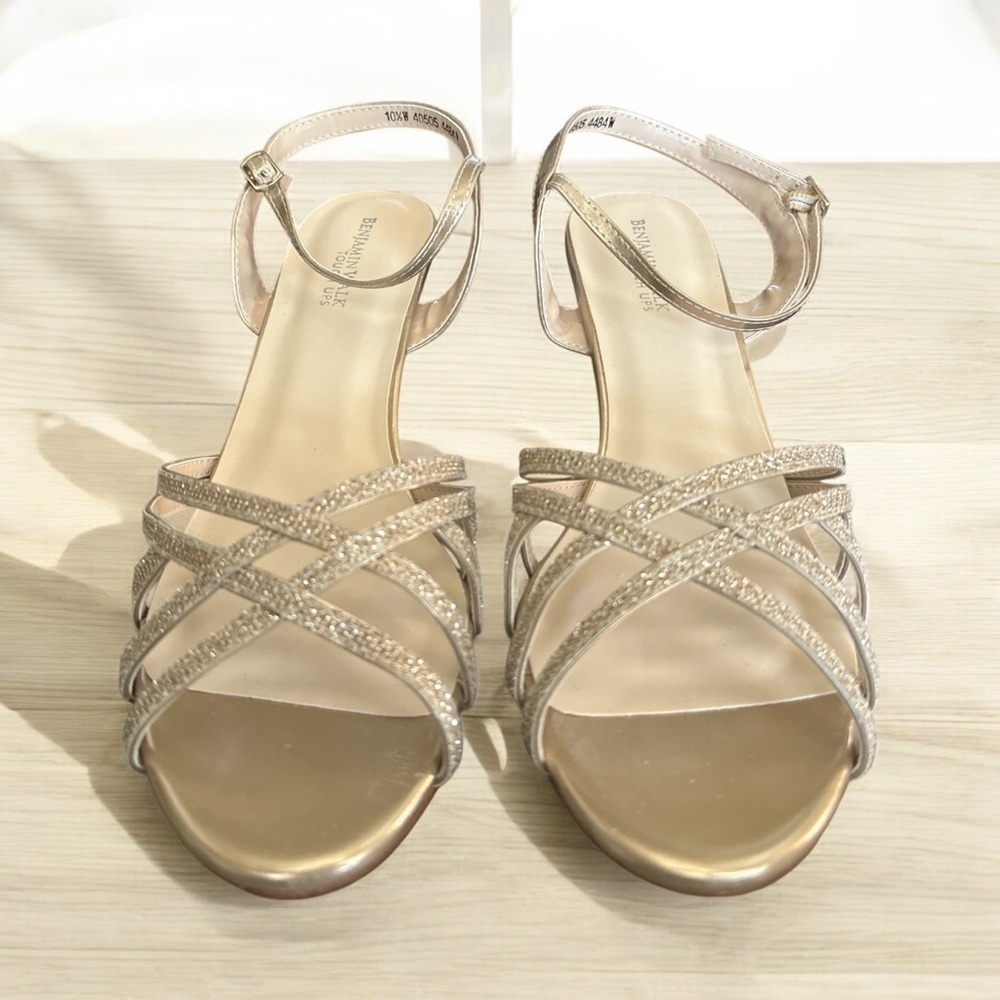 Touch Ups Metallic Gold Strappy Sandals - Picture 9 of 9